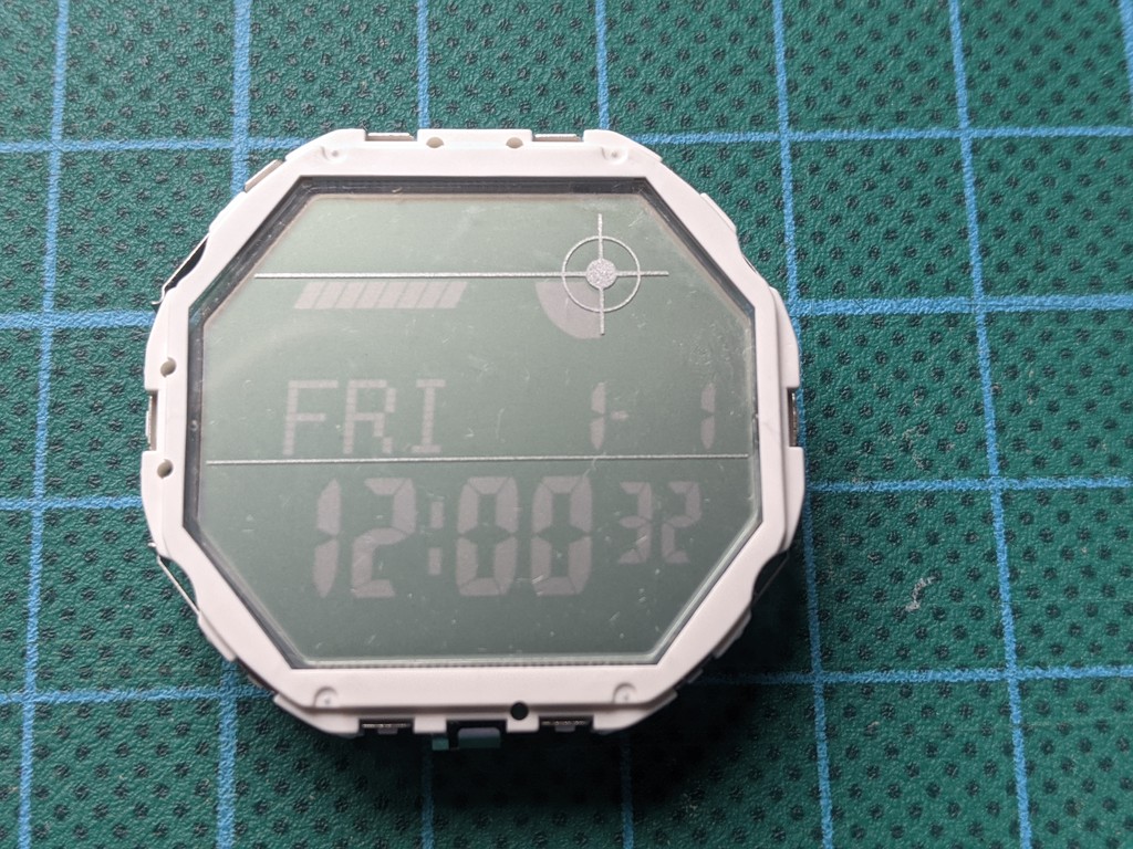 Casio GD-350: reloj sin el polarizador